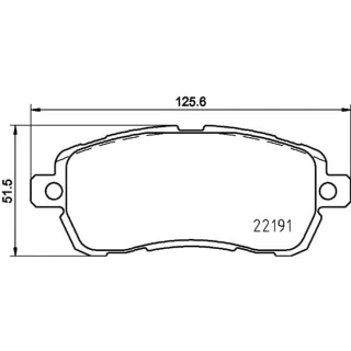 Hella Bremsbel?ge vorne Ford Ka+