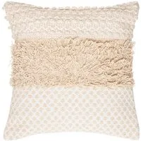 Atmosphera Créateur d'intérieur Dekokissen Dekokissen Cot Sand, Baumwolle, Boho, 40 x 40 cm