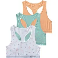 Buffalo Bustier (Packung, 3-tlg) Uni und Blümchen-Print in einer Packung