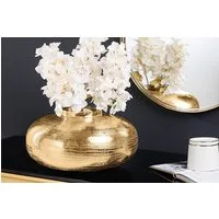 riess-ambiente Tischvase ABSTRACT ORIENT Ø35cm gold (Einzelartikel, 1 St), Dekoration · Metall · rund · für Blumen · Hammerschlag-Design