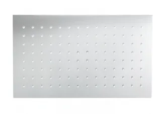 Herzbach Living Spa Slim-Regenbrause, eckige Ausführung 340mm x 220mm chrom, 11.600340.2.01 11.600340.2.01