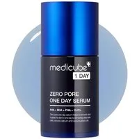 Medicube Gesichtsserum Zero Pore One Day Serum 30ml – Porenverfeinerndes Gesichtsserum mit 15,2 % AHA, BHA, PHA und 2 % Niacinamid – gegen, Mitesser, vergrößerte Poren, fettige Haut – K-Beauty