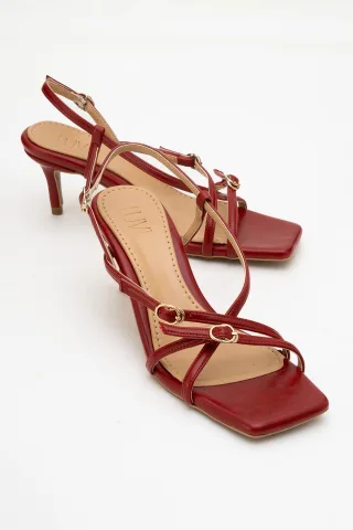 Chaka Quadratische Zehenpartie Stiletto-Sandale (Damen)
