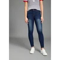 KangaROOS Slim-fit-Jeans CROPPED HIGH WAIST SLIM FIT schmale Passform, Röhrenjeans, trendige Used-Waschung