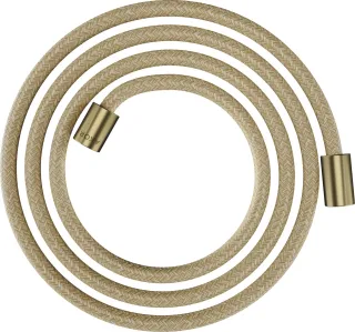 Hansgrohe Textilbrauseschlauch Axor 2000mm mit zylindrischen Muttern, brushed brass, 28291950 28291950