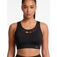 Yvette Sport-BH damen starker halt Schönes Rücken mit Mesh, Fitness Radfahren Yoga E101259A19