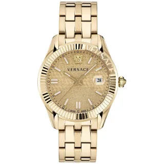 Versace VE3K00522 Greca Time Herrenuhr Champagner