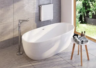 Neuesbad Serie 100 freistehende Acryl Badewanne, oval, 170CM NB1DEKDU_017W1