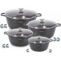 Cheffinger Topf-Set 8 tlg Kochtopf Set Topf Induktion Anti Haft 20-24-28-32cm, (8-tlg)