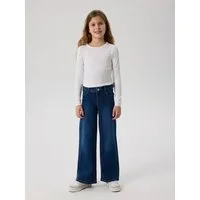 Name It Weite Jeans NKFPOLLY X-WIDE JEANS 3057-FR NOOS Baumwollmischung, Wide Fit an den Beinen, leichter Used Look