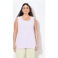 Ulla Popken Longtop Top Rippjersey Slim Rundhals ärmellos