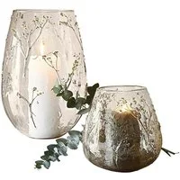 Mirabeau Windlicht Windlicht 2er Set Elorisse klar/gelb (2er Set, 2er Set)