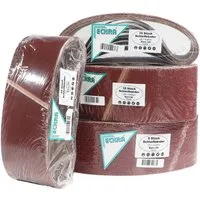 Eckra Schleifscheibe 35 Schleifbänder 100x610mm Sortiment Korn 24 60 100 180, für Bandschleifer