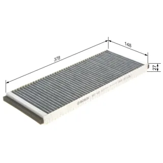 Bosch Aktivkohle-Innenraumfilter Audi 80 A4 A6 Cabriolet Coupe VW Passat