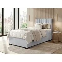 Beautysofa Boxspringbett ERIC mit Bettkasten (Einzelbett mit integrierter Matratze & Topper GRATIS, Kinderbett erhältlich in zwei Breiten), Jugendbett verfügbar in 6 modischen Farben