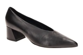 H?gl Damenschuhe Schwarz 4533 Pumps SAVANNA Primecalf Blockabsatz