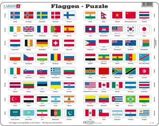 Larsen Puzzle L2 Flaggen der Welt
