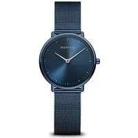 Bering Quarzuhr Bering Ultra Slim blau glänzend 15729-397 15729-397, (100-tlg), Bering Ultra Slim blau glänzend 15729-397 Damenuhr mit