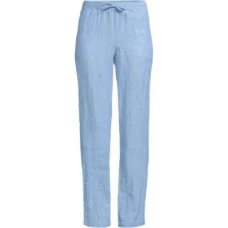Relaxte Premium Reinleinen-Schlupfhose, Damen,  Blau, Leinen, by Lands' End