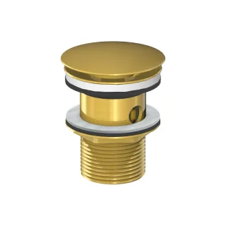 Steinberg Ablaufgarnitur mit Druckverschluss (mit Überlauf), brushed gold, 100 1692 BG 100 1692 BG