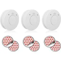 smartwares Rauchmelder (10 Jahres Brandmelder mit Magnethalter Kleben statt Bohren)