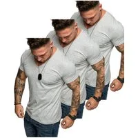 Amaci&Sons T-Shirt 3. PATERSON Herren T-Shirts 3er-Pack (3er-Pack) Herren Basic Oversize T-Shirt mit V-Ausschnitt