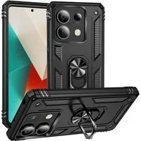 CoolGadget Handyhülle Armor Shield Case für Xiaomi Redmi Note 13 Pro 5G 6,67 Zoll, Outdoor Cover Magnet Ringhalter Handy Hülle für Redmi Note 13 Pro 5G