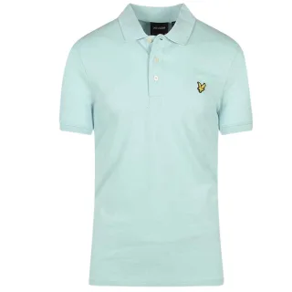 Lyle & Scott Brand Logo Clear Sky Poloshirt auf der Brust