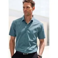 H.I.S Kurzarmhemd Regular-fit elastisches Jaquard-Kurzarmhemd