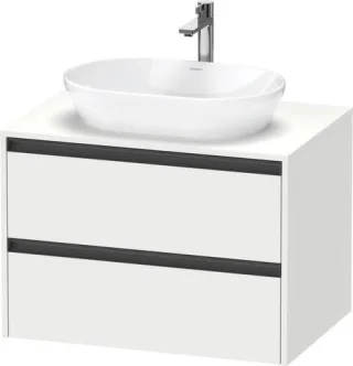 Duravit Ketho.2 Konsolenwaschtischunterbau wandhängend Weiß Matt 800x550x568 mm - K24895018180000 K24895018180000