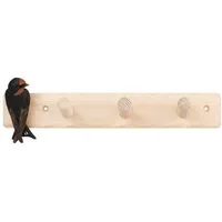 Wildlife Garden Garderobenhaken Kleiderhaken Garderobe mit Schwalbe