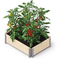Upyard Hochbeet GardenBox ECO - Palettenrahmen 15 mm Stärke - stapelbar, modularer Aufbau für maximale Individualität im Garten