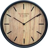 Miraval Funkwanduhr Design Funkwanduhr 30 cm Lautloses Quarzuhrwerk