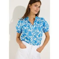 MORE&MORE Klassische Bluse sommerliche Printbluse