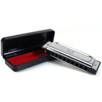 keepdrum Mundharmonika keepdrum Bluesharp KDBHC diatonische Mundharmonika C-Dur C Deutsch, Set, mit Etui