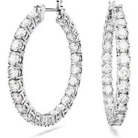 Swarovski Paar Creolen Matrix, mit Swarovski® Kristall