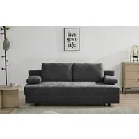 OTTO home Schlafsofa ONNIKO, Breite: 192 cm, Liegefläche 121x192 cm, Feinstruktur-Bezug, mit Bettfunktion & Bettkasten