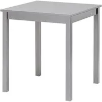 hagge home Esstisch, Küchentisch klein Kiefernholz massiv 68 x 68 x 75 cm Grau