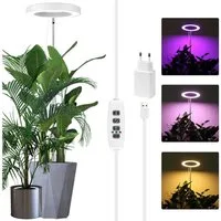 Laybasic Pflanzenlampe LED Vollspektrum Pflanzenlicht,72 LED Zimmerpflanzen Grow Lampe Winter, 3/9/12H Timer