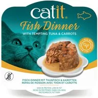 Catit Dinner Fisch mit Thunfisch & Karotte 80 g, Trockenfutter für: Katze