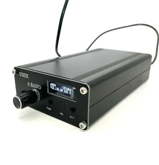 USDR uSDX 6 Bands SDR Transceivers 80m 40m 20 17m 15m 10m QRP SSB/CW HF Transceivers 5W Aluminium Cover 0.9 Inch OLED Di
