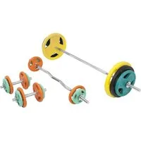 GORILLA SPORTS Hantel-Set Hantelset Gummi Gripper 108 kg