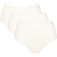 sloggi High-Waist-Slip GO Daily Cotton (3er Pack) Glanz-Effekt Details, hochgeschnittene Taille