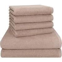 Betz Handtuch Set Berlin 6er Set 2X Maxi Duschtuch 100 x 150 cm 4X Handtuch 50 x 100 cm, 100% Baumwolle (Set, 6-St)