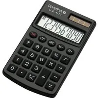 Olympia Taschenrechner Olympia LCD 1110 Taschenrechner Schwarz Display (Stellen): 10 solarbe