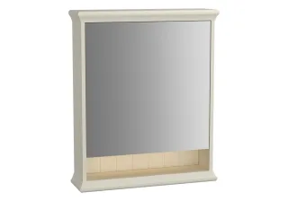 VitrA Valarte LED-Spiegelschrank 63 cm 1 Tür Türanschlag links Elfenbein Matt,62227 62227