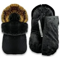 GOLDKIDS Fußsack Winter Herbst Fußsack für Kinderwagen Babyschale (Schlittensack Baby, Fußsack Kuschelsack), Winterfußsack 48 x 90 cm