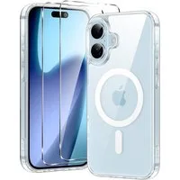 MSM Handyhülle Hülle + 2X Schutzglas für Apple iPhone 17 Panzerfolie MagSafe Klar