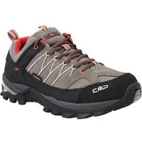 CMP Rigel Low WP (Trekking, wasserdicht) desertbeige/schwarz/rot Herren Wanderschuh