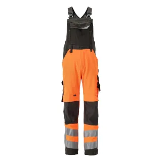 MASCOT Newcastle Latzhose mit Knietaschen SAFE SUPREME Hi-vis Orange / Dunkelanthrazit 62 - 15569-860-1418-90C62